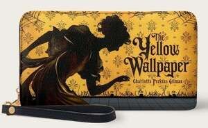 The Yellow Wallpaper Wallet Horror Goth Halloween New NWT Grunge Emo Excellent